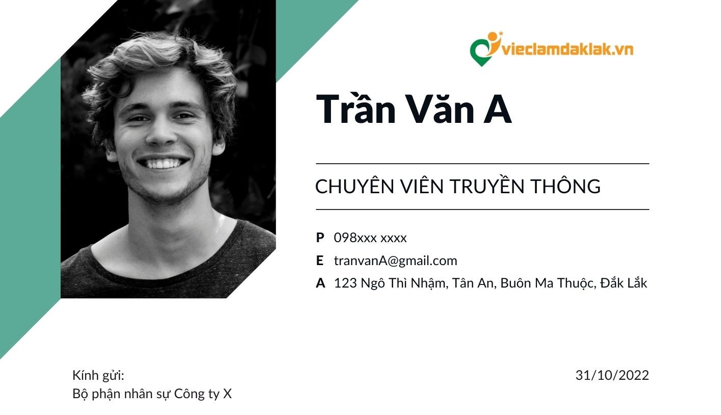 Phần mở đầu thư xin việc cho sinh viên mới ra trường